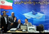   حضور محمد باقر قالیباف،شهردار تهران در محل ثبت نام نامزدهای انتخابات ریاست جمهوری