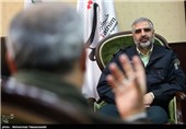بازدید سردار سیدحمید صدرالسادات رئیس سازمان وظیفه عمومی ناجا از خبرگزاری تسنیم