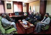 بازدید سردار سیدحمید صدرالسادات رئیس سازمان وظیفه عمومی ناجا از خبرگزاری تسنیم