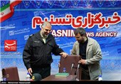 بازدید سردار سیدحمید صدرالسادات رئیس سازمان وظیفه عمومی ناجا از خبرگزاری تسنیم