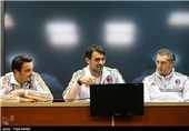 پائولو مالدینی، دنیل ماسارو و ماسیمو در کنفرانس خبری بعد از بازی پرسپولیس و میلان