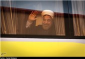 بازدید حجت الاسلام حسن روحانی رئیس جمهور از فازهای میدان گازی پارس جنوبی-عسلویه