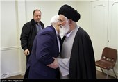دیدار محمدجواد ظریف وزیر امور خارجه با آیت الله علم الهدی امام جمعه مشهد