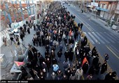 پیاده روی عاشقان حسینی در تهران