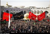 عزاداری شهادت امام رضا (ع) در جوار بارگاه آن حضرت