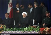 صبحگاه مشترک نظامیان خوزستان با حضور رئیس جمهور