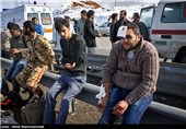 18 مجروح در واژگونی اتوبوس-اتوبان تهران قم