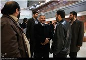 سرلشگر جعفری فرمانده کل سپاه و مسعود ده نمکی در اکران فیلم معراجی ها