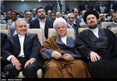  آیت‌الله اکبر هاشمی رفسنجانی رئیس مجمع تشخیص مصلحت نظام  عبدالله جاسبی رئیس اسبق دانشگاه آزاد اسلامی و سیدحسن خمینی  در شصت و هشتمین اجلاس شورای مرکزی دانشگاه آزاد اسلامی