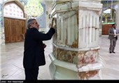 حضور مدیران خبرگزاری تسنیم در مراسم غبار روبی مسجد مقدس جمکران