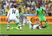 دیدار تیم های ملی فوتبال ایران و نیجریه - جام جهانی 2014