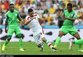 دیدار تیم های ملی فوتبال ایران و نیجریه - جام جهانی 2014