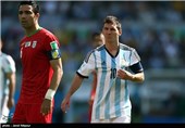 دیدار تیم‌های فوتبال ایران و آرژانتین - جام جهانی 2014 برزیل