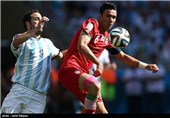 دیدار تیم‌های فوتبال ایران و آرژانتین - جام جهانی 2014 برزیل