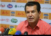 نشست خبری حمید استیلی سرمربی تیم فوتبال راه آهن