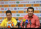 نشست خبری حمید استیلی سرمربی تیم فوتبال راه آهن