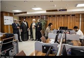 حضور حجت الاسلام رحیمیان در تحریریه خبرگزاری تسنیم 