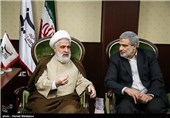 دیدار شیخ نعیم قاسم جانشین دبیرکل حزب الله لبنان با مجید قلی زاده مدیرعامل خبرگزاری تسنیم