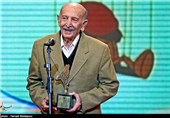 مرحوم مرتضی احمدی هنرمند پیشکسوت سینما، تئاتر، تلویزیون و رادیو در جشن بچه‌های دیروز