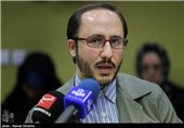 سپهر خلجی مدیر روابط عمومی دفتر مقام معظم رهبری در مراسم رونمایی کتاب مسیح در شب قدر در خبرگزاری تسنیم 