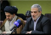 مجید قلی‌زاده مدیرعامل خبرگزاری تسنیم  در مراسم رونمایی کتاب مسیح در شب قدر