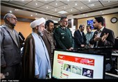 بازدیدسردار یعقوب سلیمانی دبیر قرارگاه مرکزی راهیان نور سپاه و بسیج از  تحریریه خبرگزاری تسنیم