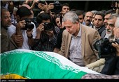 تشییع پیکر عبدالحسین پرتوی خالق عکس معروف دیدار همافران با امام خمینی(ره)