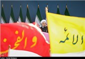 حجت‌الاسلام حسن روحانی رئیس جمهور در مراسم رژه روز ارتش