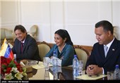 دیدار دلسی رودریگرز وزیر امور خارجه ونزوئلا با محمد جواد ظریف 