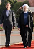 حسن روحانی رئیس‌جمهور و اسحاق جهانگیری معاون اول