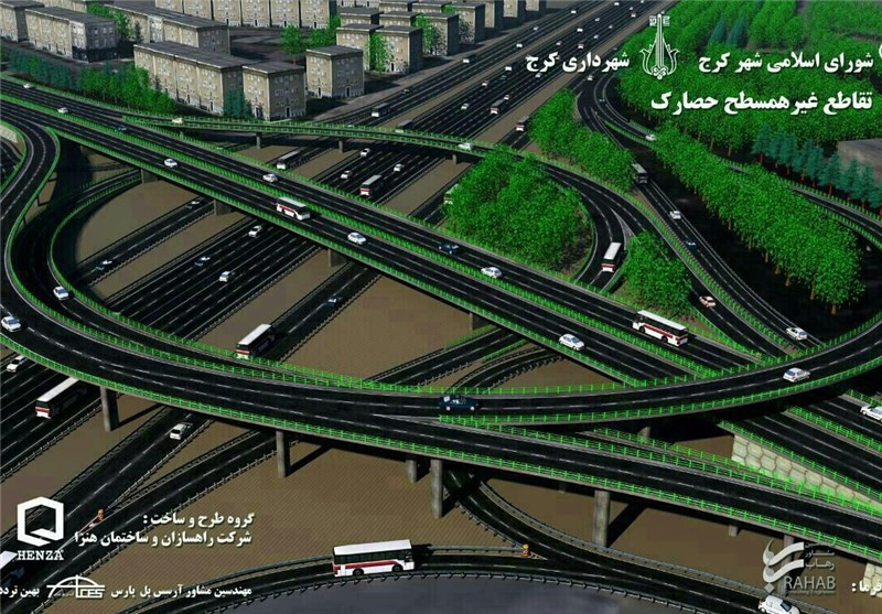 فاز دوم پروژه تقاطع غیرهمسطح شهدای حصارک سال 95 به بهره‌برداری می‌رسد