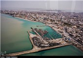 خلیج فارس از فراز بوشهر