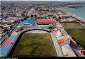 خلیج فارس از فراز بوشهر