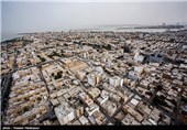 خلیج فارس از فراز بوشهر