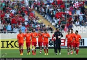 دیدار تیم های فوتبال پرسپولیس ایران و بنیادکار ازبکستان