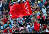 دیدار تیم های فوتبال پرسپولیس ایران و بنیادکار ازبکستان