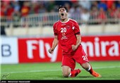 دیدار تیم های فوتبال پرسپولیس ایران و بنیادکار ازبکستان