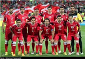دیدار تیم های فوتبال پرسپولیس ایران و بنیادکار ازبکستان