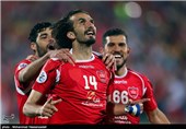 دیدار تیم های فوتبال پرسپولیس ایران و بنیادکار ازبکستان