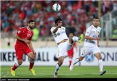 دیدار تیم های فوتبال پرسپولیس ایران و بنیادکار ازبکستان