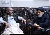 آیت الله لواسانی در ملاقات و عیادت از فرج الله سلحشور