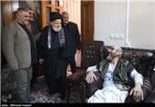 ملاقات آیت الله لواسانی  و مدیران خبرگزاری تسنیم با فرج الله سلحشور