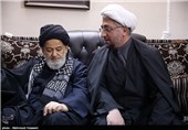 حجت الاسلام والمسلمین دکتر ابوالفضلی  در ملاقات و عیادت از فرج الله سلحشور