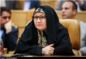 منصوره کرمی همسر شهید مسعود علی‌محمدی در دهمین سالگرد روز ملی فناوری هسته‌ای