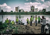 پاکسازی دریاچه عینک - رشت