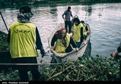 پاکسازی دریاچه عینک - رشت