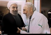 رییس جمهور ایران در دیدار فیدل کاسترو رهبر انقلاب کوبا