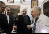 رییس جمهور ایران در دیدار فیدل کاسترو رهبر انقلاب کوبا