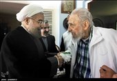 رییس جمهور ایران در دیدار فیدل کاسترو رهبر انقلاب کوبا