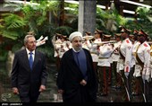 ﻿استقبال رسمی رییس جمهوری کوبا از رییس جمهور